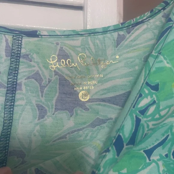 Lilly Pulitzer cotton dress with panda detailing, excellent condition size lrg - Picture 5 of 5